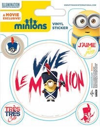 Minions - Vinyl Sticker Set : Vive Le Minion