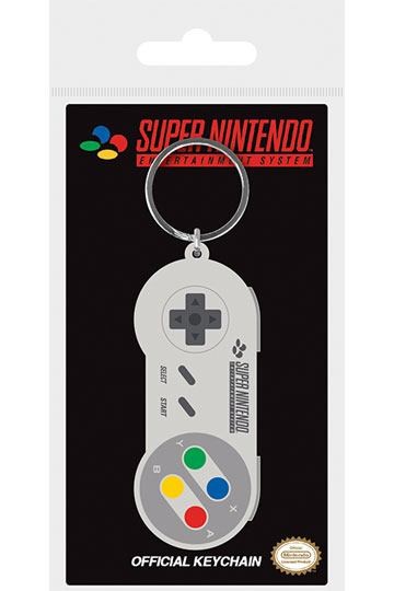 Nintendo - Gummi-Schlüsselanhänger : SNES Controller * ca. 6 cm