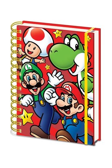 Super Mario - Wiro Notizbuch A5 : Run (Spiralbindung)