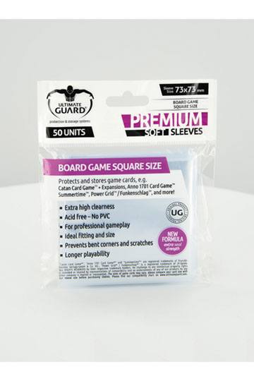 UG Premium Soft Sleeves für Brettspielkarten Quadratisch (50)