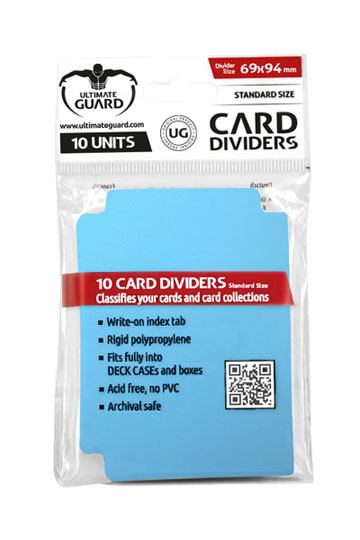Ultimate Guard Divider Kartentrenner Standardgröße Hellblau (10)