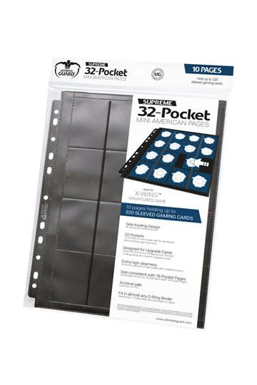 Ultimate Guard 32-Pocket Pages Mini American Schwarz (10 Seiten)
