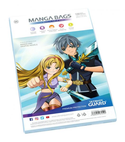 Ultimate Guard Manga Bags wiederverschließbar (100 Stück)