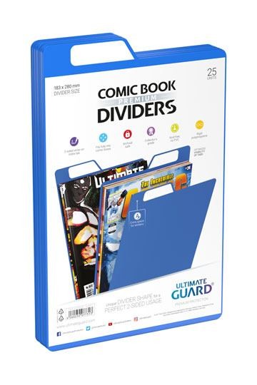 Ultimate Guard : Premium Comic Book Dividers - Blau (25 Stück)